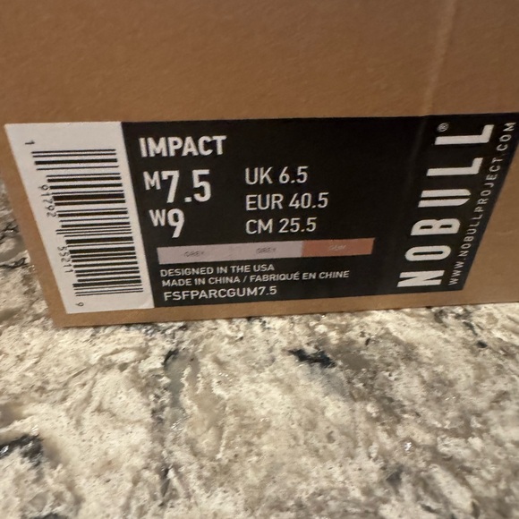 NOBULL Light Gray and Tan Impact Sneaker - Picture 4 of 8